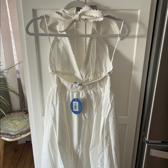 Cartolina Nantucket white cece maxi halter dress - NWT - Picture 6 of 7